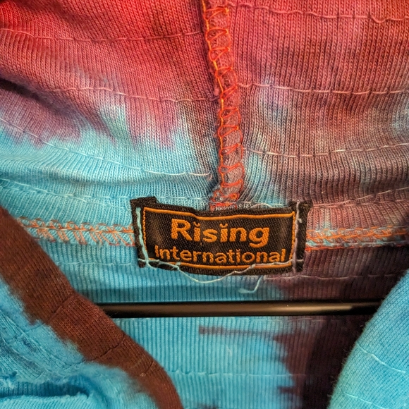 Rising International Tie Dye Textured Full Zip Sweatshirt XL? - Picture 4 of 5